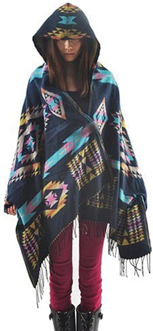 Zeagoo Women Fashion Shawl Coat Formal Loose Cape Wraps Prom Jacket