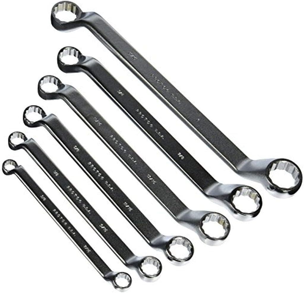 6 Piece Deep Offset Box Wrench Set - 12 Point