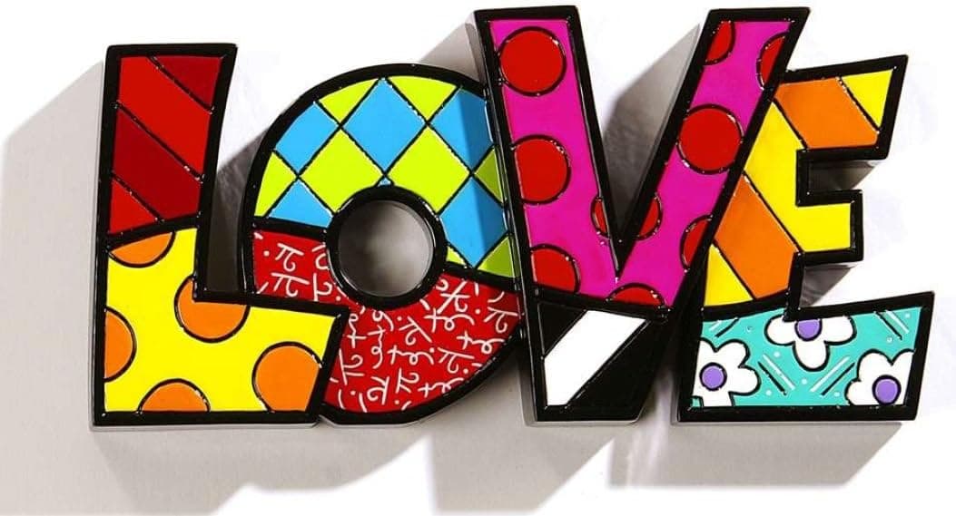Gift Craft Love Letters Word Pop Art Figurine Collectible 331483 New
