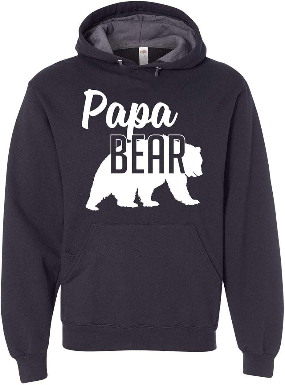 Papa Bear Hoodie Dad Mens Soft Hoodie Adult Unisex Sweatshirt