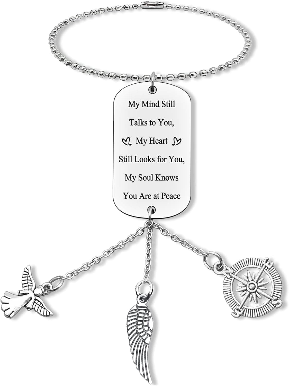 Memorial Gifts Rearview Mirror Hanging Ornament Sympathy Gift for Loss of Mother Father Lover Friend Remembrance Grief Gifts Remembrance Keepsake Gifts Baby Loss Gift Car Interior Mirror Ornaments