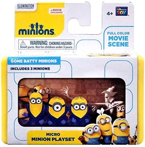 Despicable Me Minions Movie Gone Batty Minions 2" Micro Playset (Think Way)