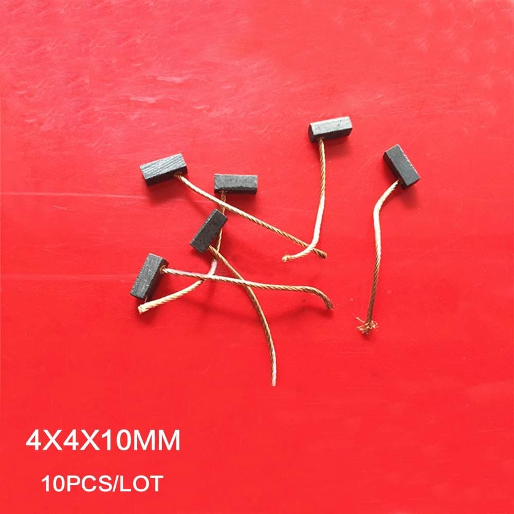 10PCS/LOT, 4X4X10mm Car Motor Carbon Brushes for Automotive Wiper, Window glass lifter Motor brush