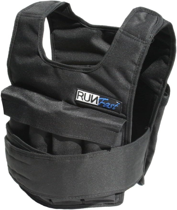 RUNMax Pro Weighted Vest 12lbs/ 20lbs/ 40lbs/ 50lbs/ 60lbs With Shoulder Pads Option