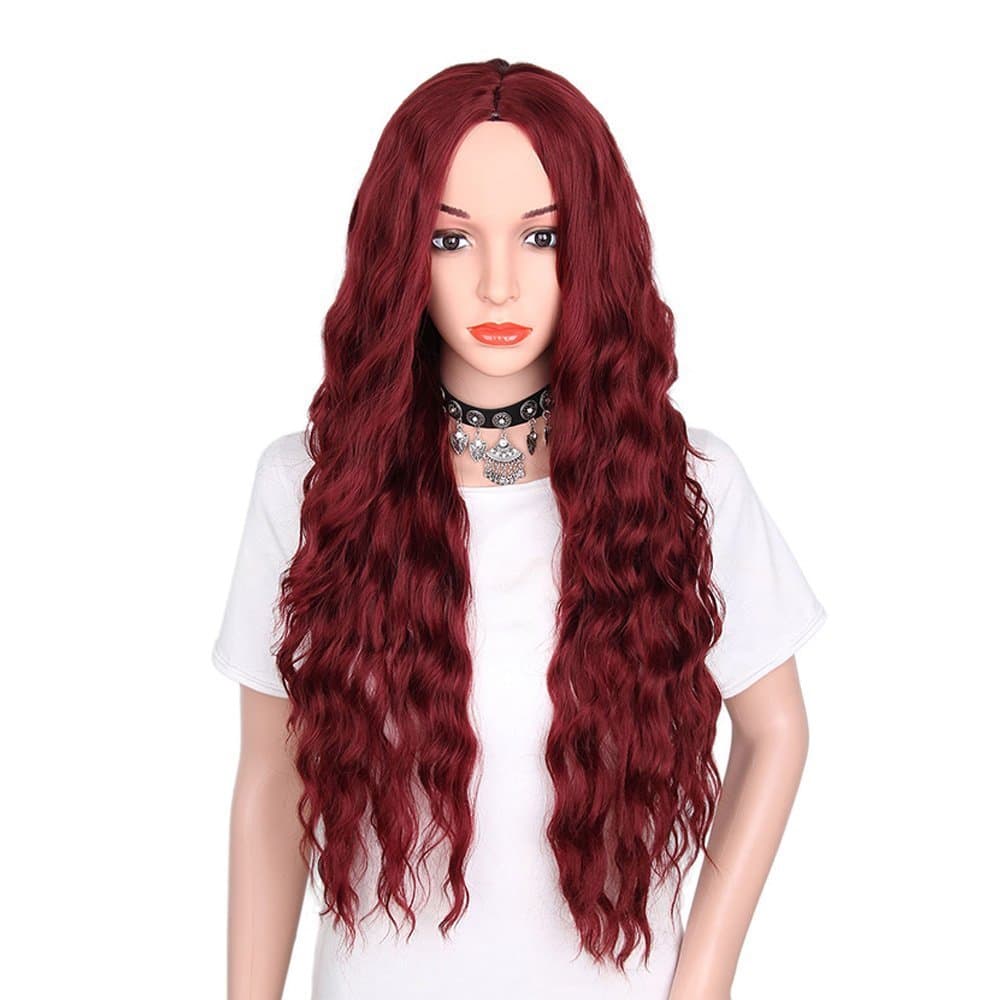 No Bangs Princess Wigs for Women,Small Curly Long Wig for Daily Looking Fashion Women Wig