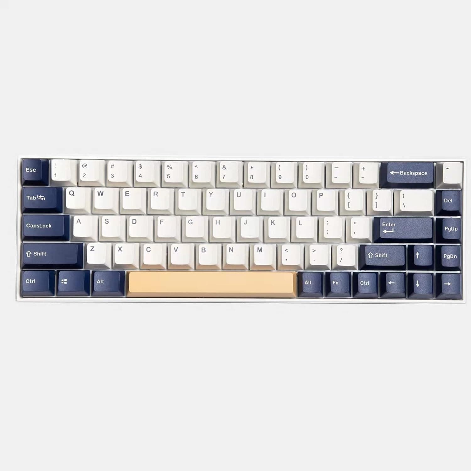 Heywood 127 PBT Two-Color Injection Keyset, OEM Profile Keycaps Compatible with MX Switches and Clones, Support for Standard 61/64/68/84/87/96/980/104/108 Mechanical Keyboard (Rudy)