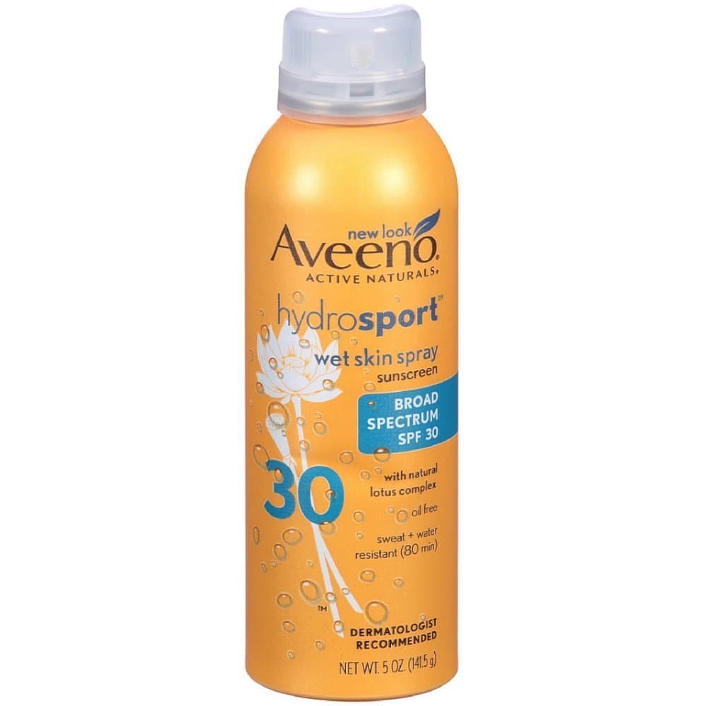 AVEENO Active Naturals Hydrosport Sunscreen Spray SPF 30 5 oz (Pack of 2)