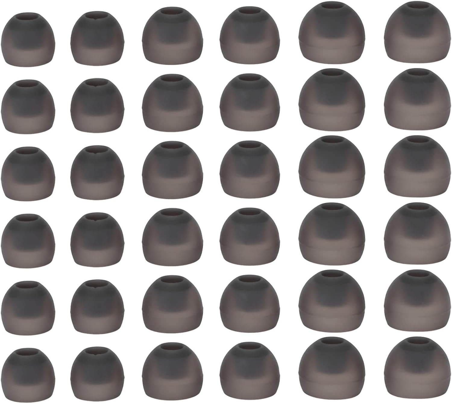 Kafuty-1 36pcs Silicone Earbud Tips L/M/S, Soft Lightweight Replacement Earbud Ear Buds Tips for Inner Hole from 4.5mm-6.0mm Earphones, Earplugs Cap Tip Cover