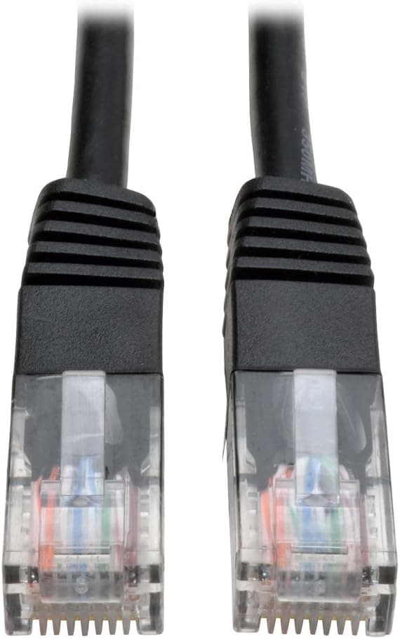 Tripp Lite Cat5e 350MHz Molded Patch Cable (RJ45 M/M) - Black, 6-ft.(N002-006-BK)