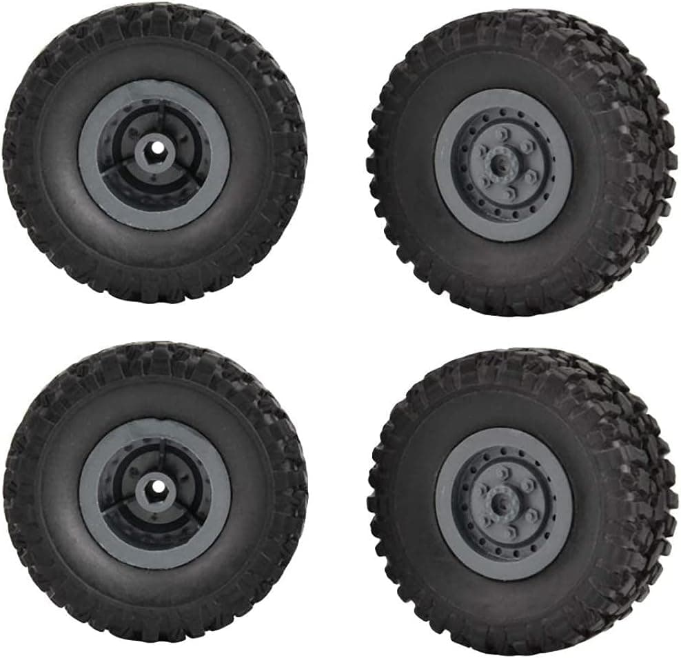 Wear-Resistant Black RC Car Tires, High Performance Rubber RC Wheel, for RC Car RC Model