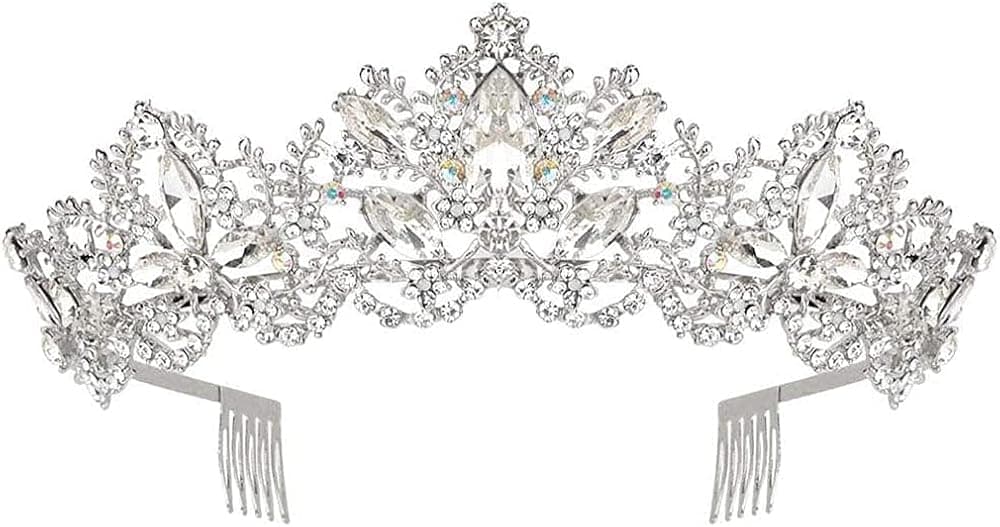 Wedding Tiaras for Women, Didder Crystal Tiara Princess Crown for Women