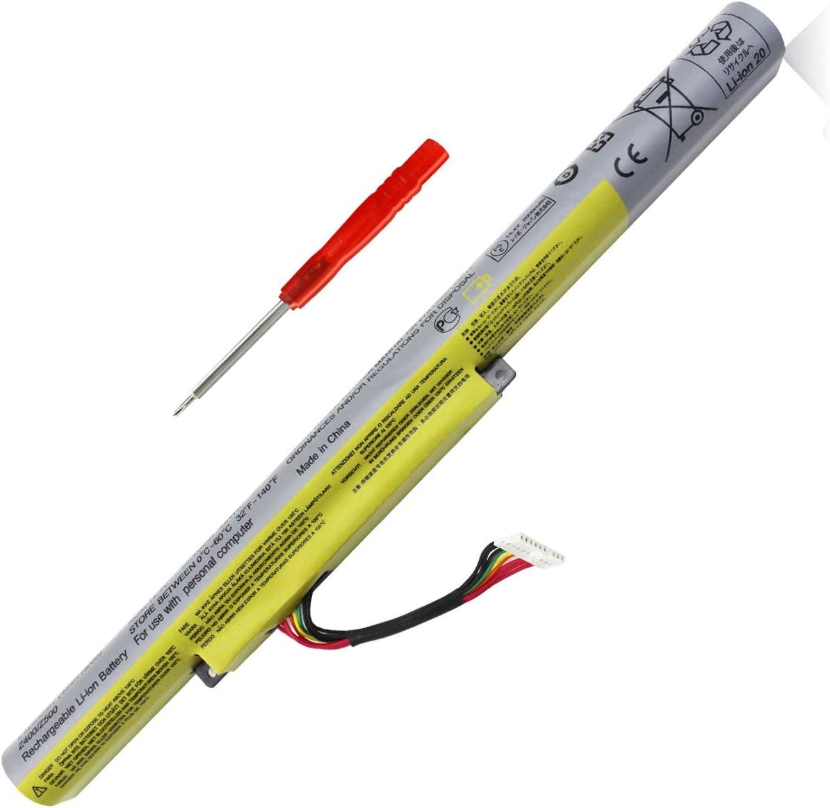 L12S4K01 Z400 Battery Compatible with Lenovo IdeaPad Z400A Z410 Z500 Z500A Z510 P400 P500 Series L12L4K01 L12S4E21 L12M4E21 L12M4K01 4INR19/65-1 4INR19/66 14.4V 48WH