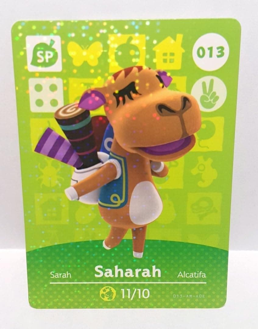 Amiibo Card Animal Crossing Happy Home Design Card Saharah 013