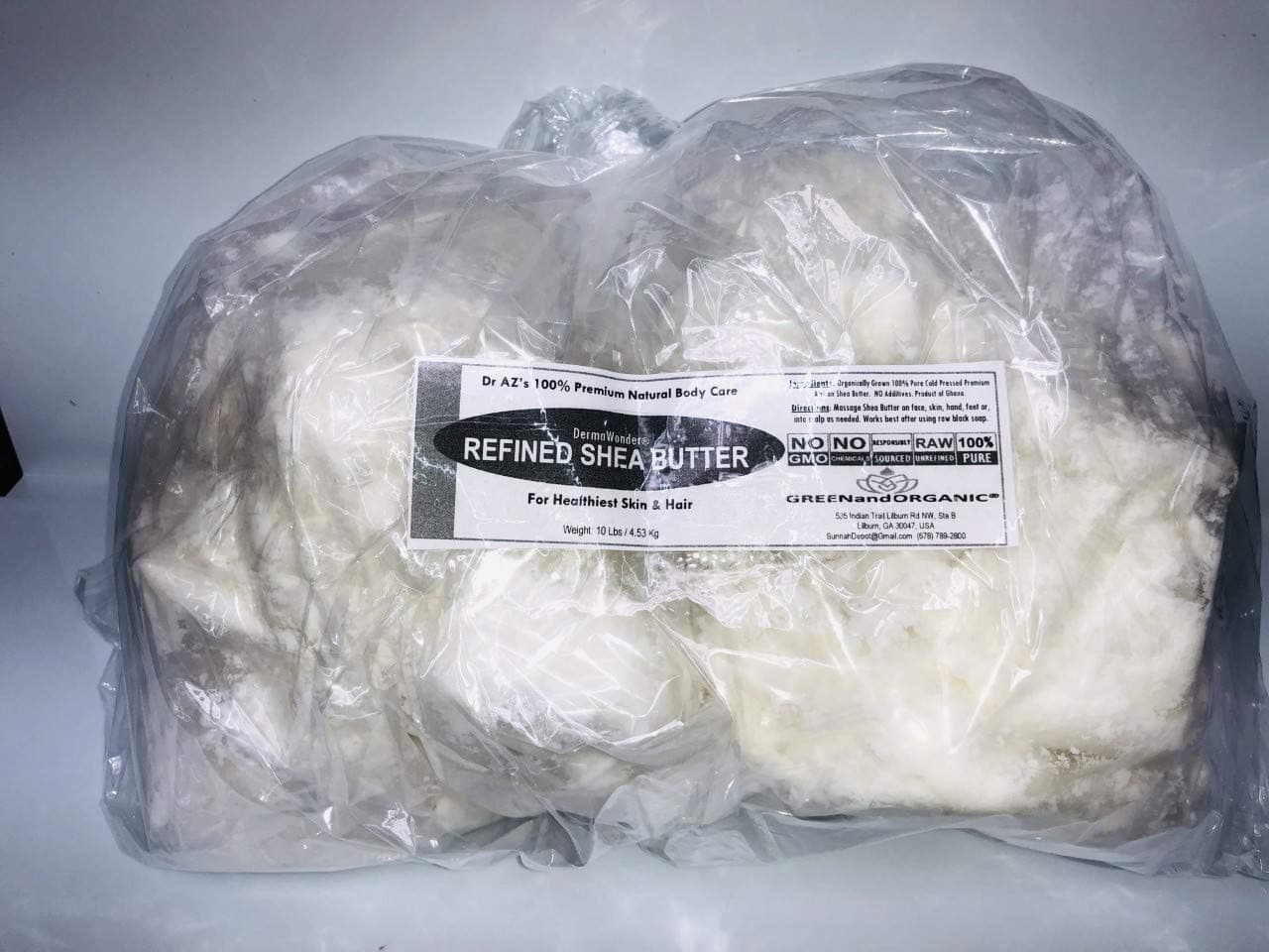 White REFINED African Shea Butter 10Lbs Premium 100% Natural Pure Cold pressed Organic Grade A Ghana Skin Beauty Care Face Body Hair Scalp Non GMO