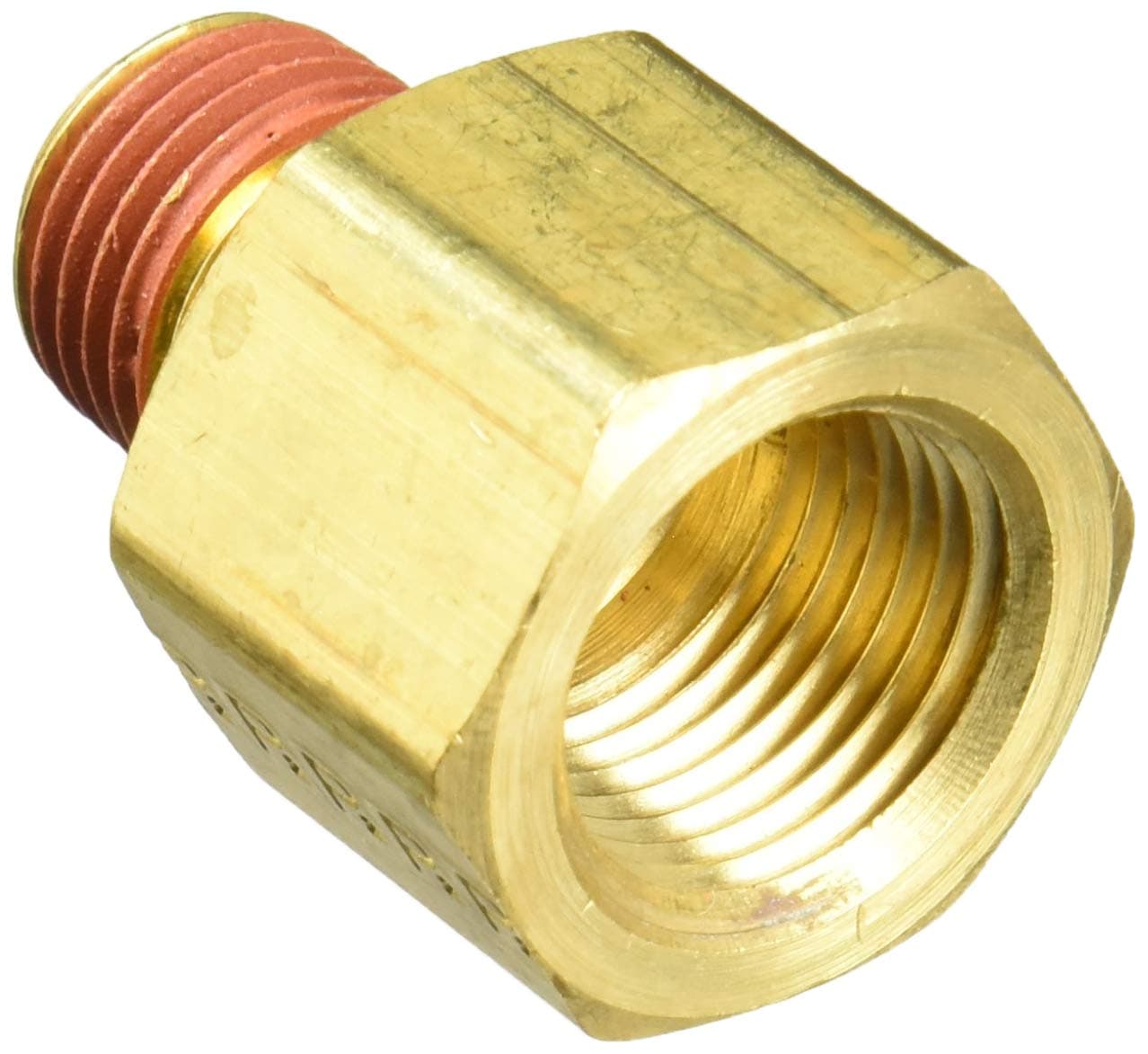 Parker VS222P-6-4 Reducer Adapter, Brass, 3/8 in. x 1/4 in