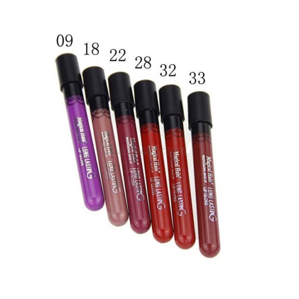 Beauty Clubs 6pcs Waterproof Liquid Makeup Lip Pen Matte Lipstick Lipgloss Long Lasting