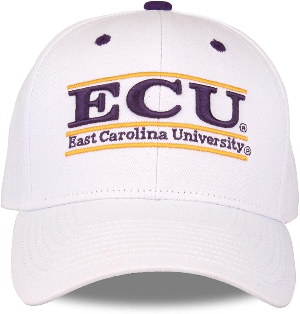 NCAA East Carolina Pirates Unisex NCAA The Game bar Design Hat, White, Adjustable