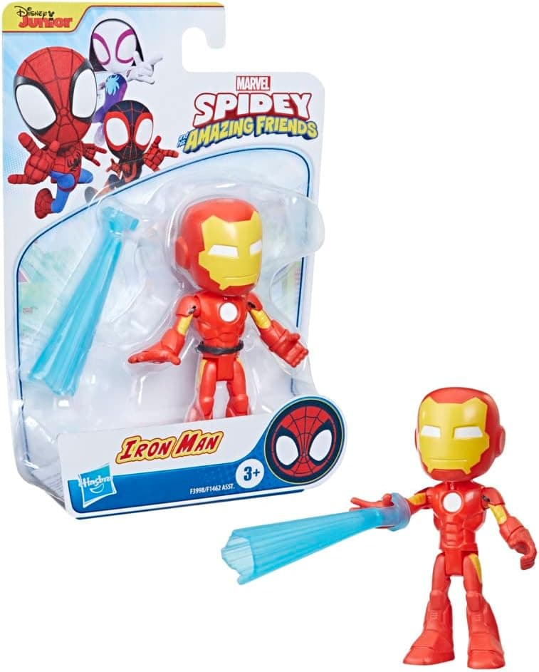 Marvel Spidey and His Amazing Friends Iron Man Action Figure Toy, Preschool Super Hero Action Figure with Accessory, Kids Ages 3 and Up