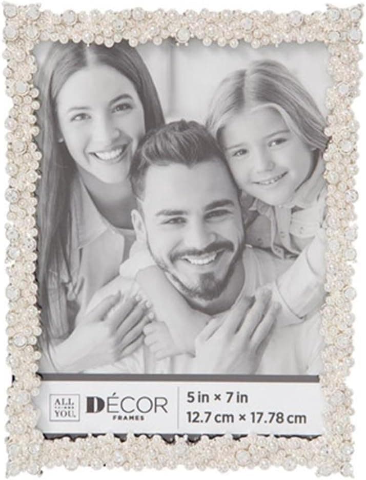 Darice 30028709 Celestial Jeweled Picture Frame: 5x7, Silver