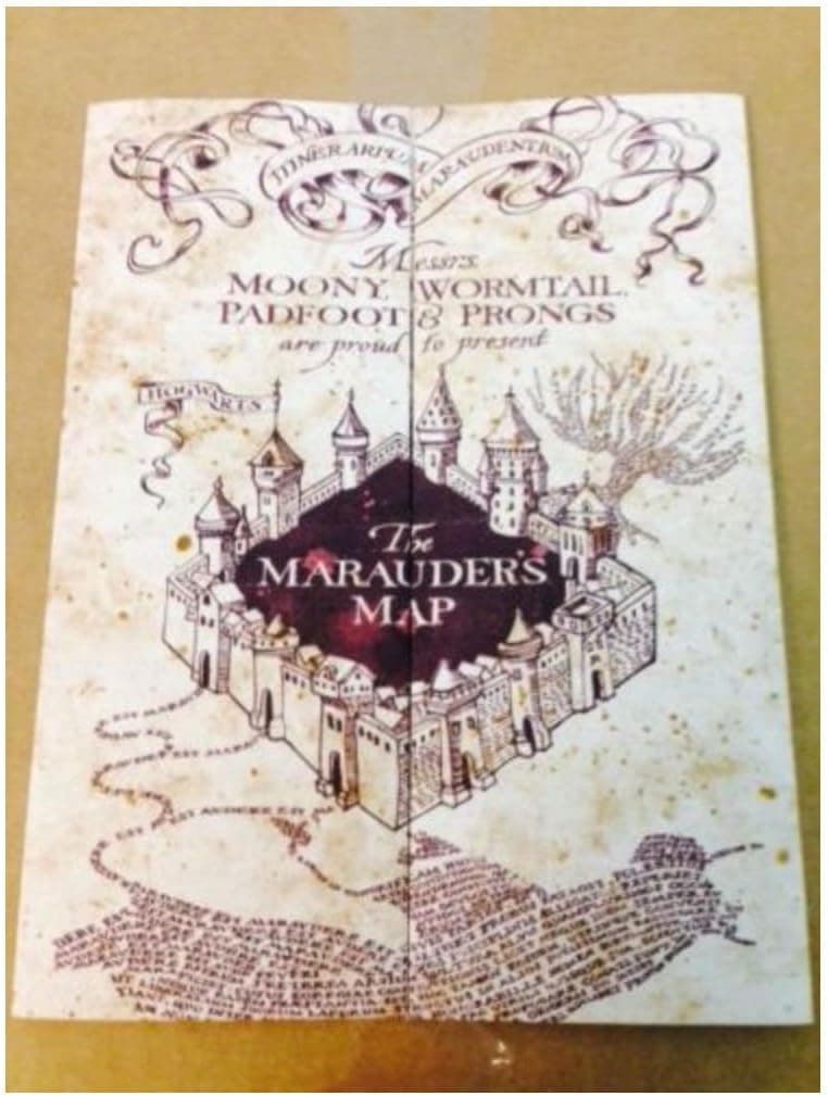 Marauder's Map Hogwarts Wizarding World Harry Potter Warner Bros LIMITEDNEW