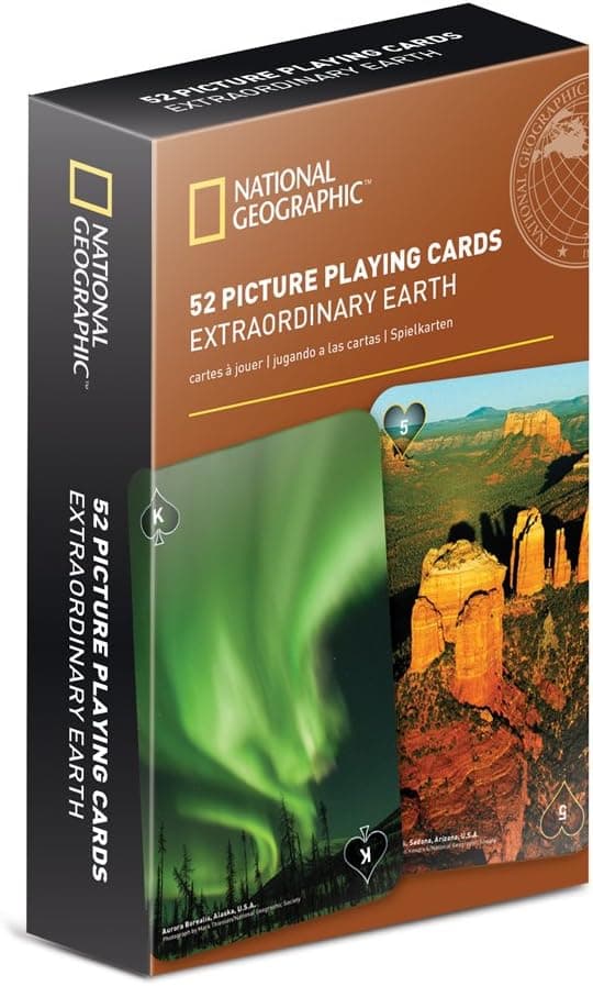 NATIONAL GEOGRAPHIC Extraordinary Earth 52 Picture Playing Cards