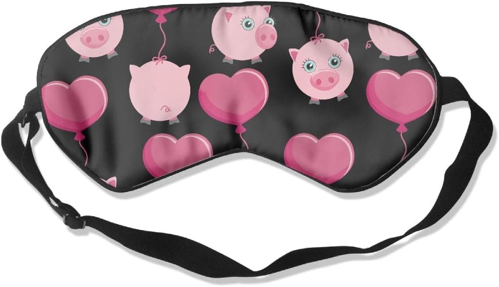 GHA Cartoon Sketch Pineapples Seamless Pattern Sleep Mask 100% Shading