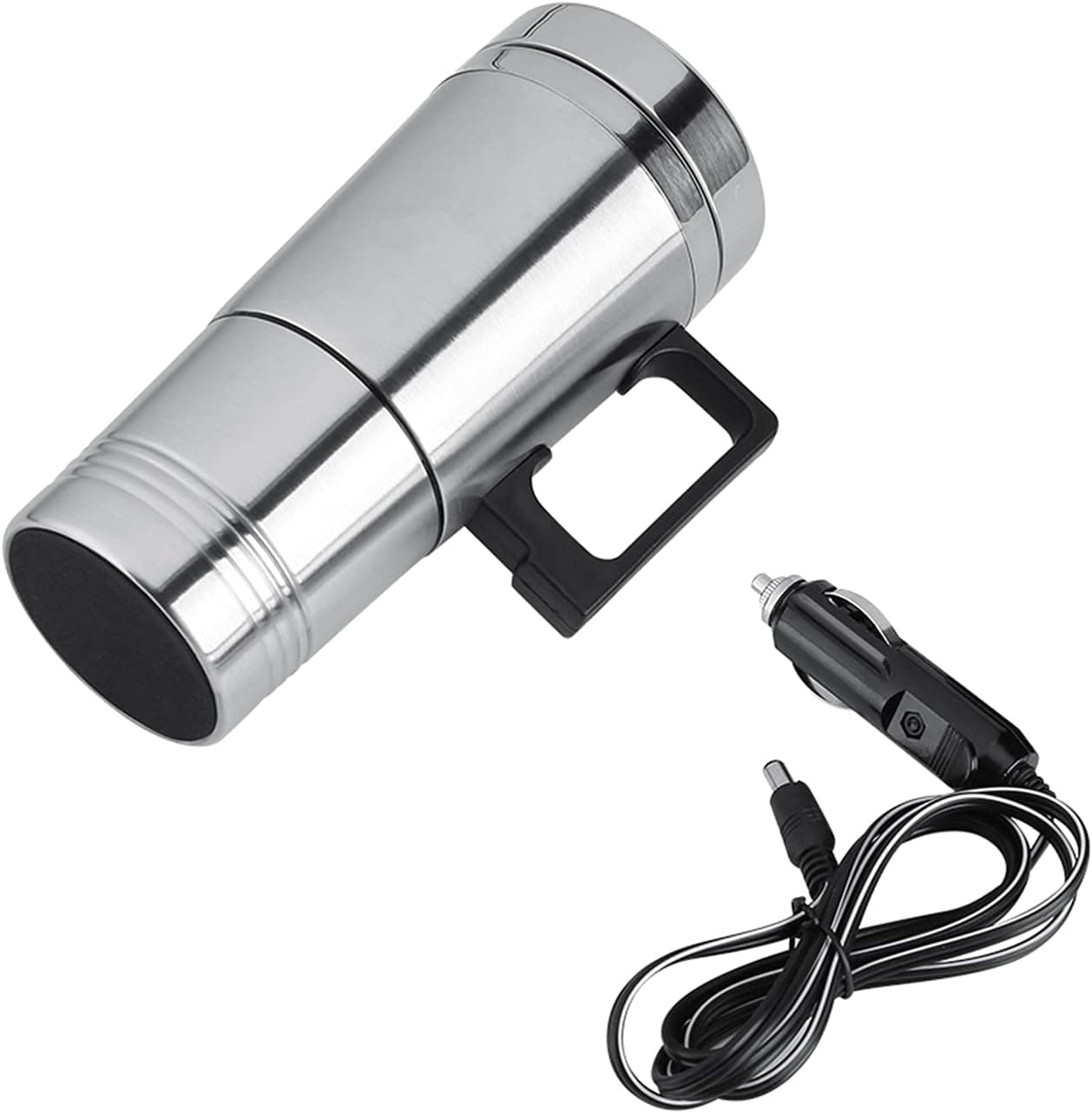 Car Heating Cup,Car Electric Heating Cup Kettle 12V/24V 300ml Car Electric Coffee Tea Water Mug Vehicle Heating Drinking Cup Bottle(24V)