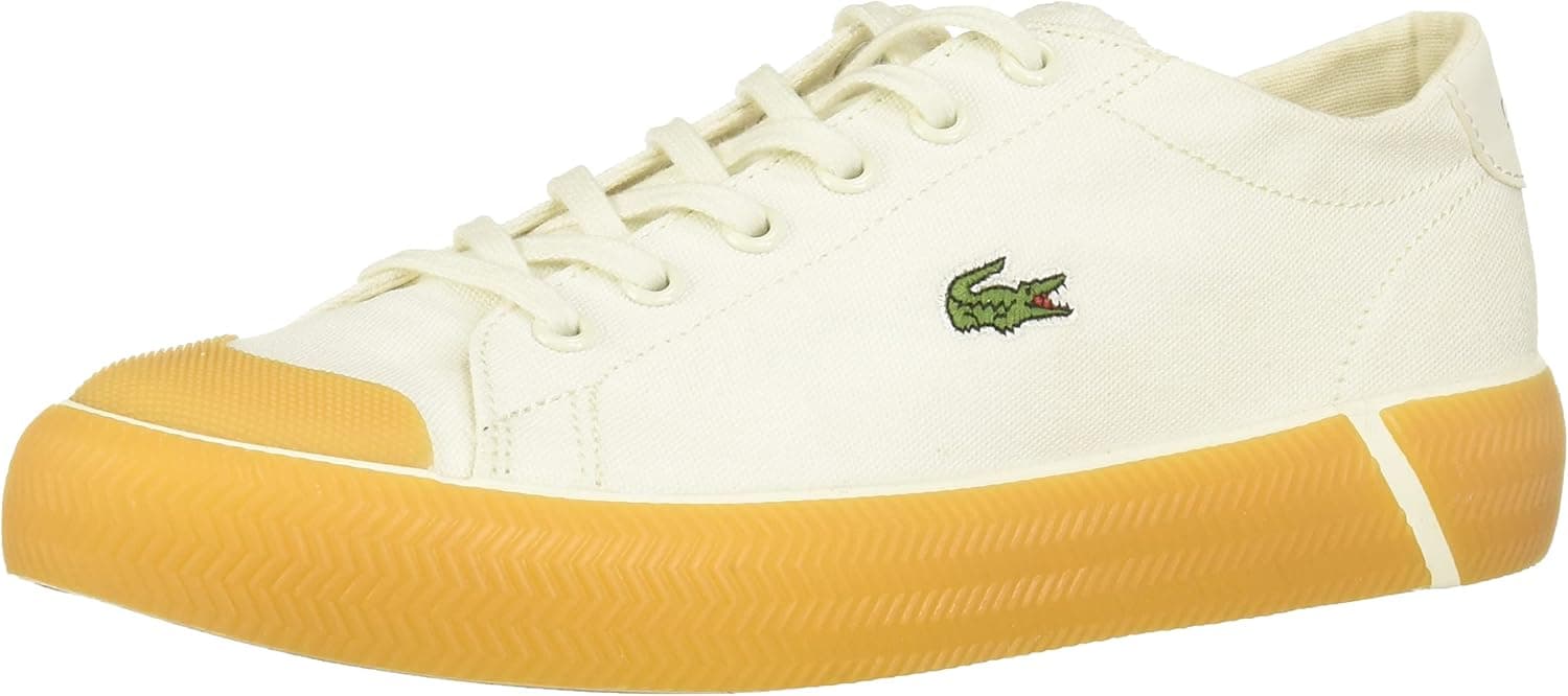 Lacoste Women's Gripshot Sneaker, White/Gum, 9 Medium US