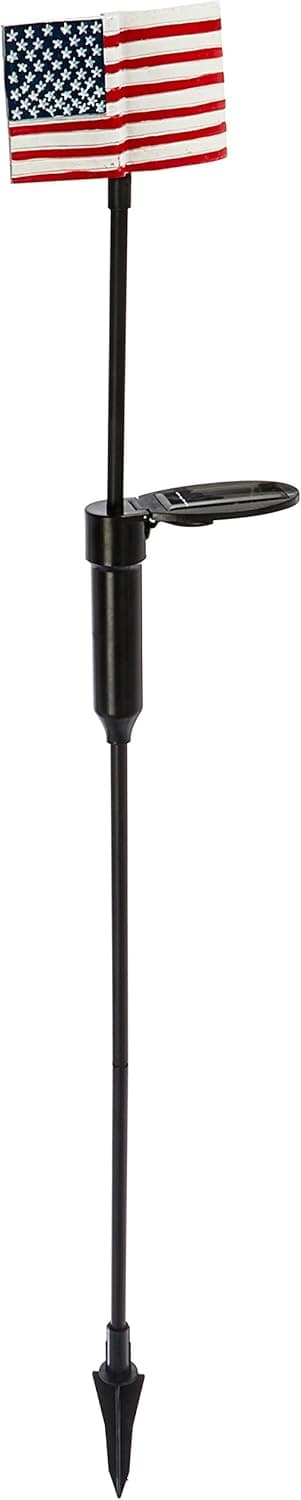 Lumisol Electrical PL-1050-14N Four Seasons Courtyard Solar Flag Stake Light