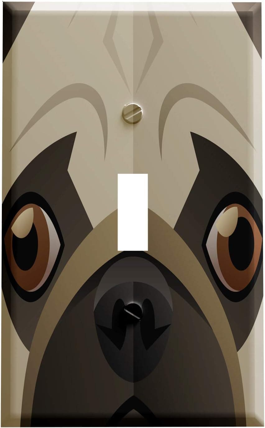 Gotham Decor Pug Face Switchplate/Switch Plate Cover