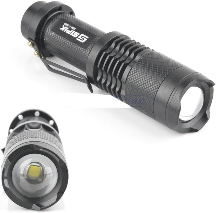 Ebest - CREE T6 1-Mode 1000-Lumen Memory White LED Flashlight (not included 1x18650)