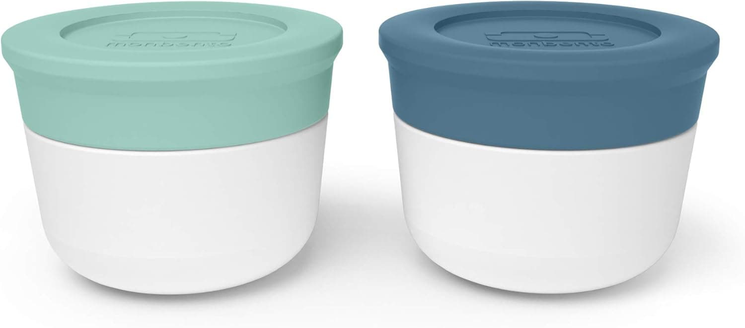 MONBENTO – Food Container Sauces Mb Temple S- Menta-Denim (20+20Ml) Pack of 2