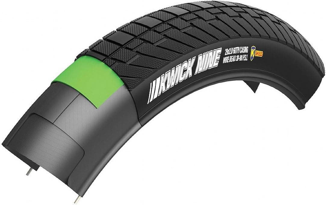 KENDA Tires Ken Kwick Nine Sport 29X2.0 Bk/Bk/Ref SRC/Ks Wire 80Psi E-Bike-25Kph
