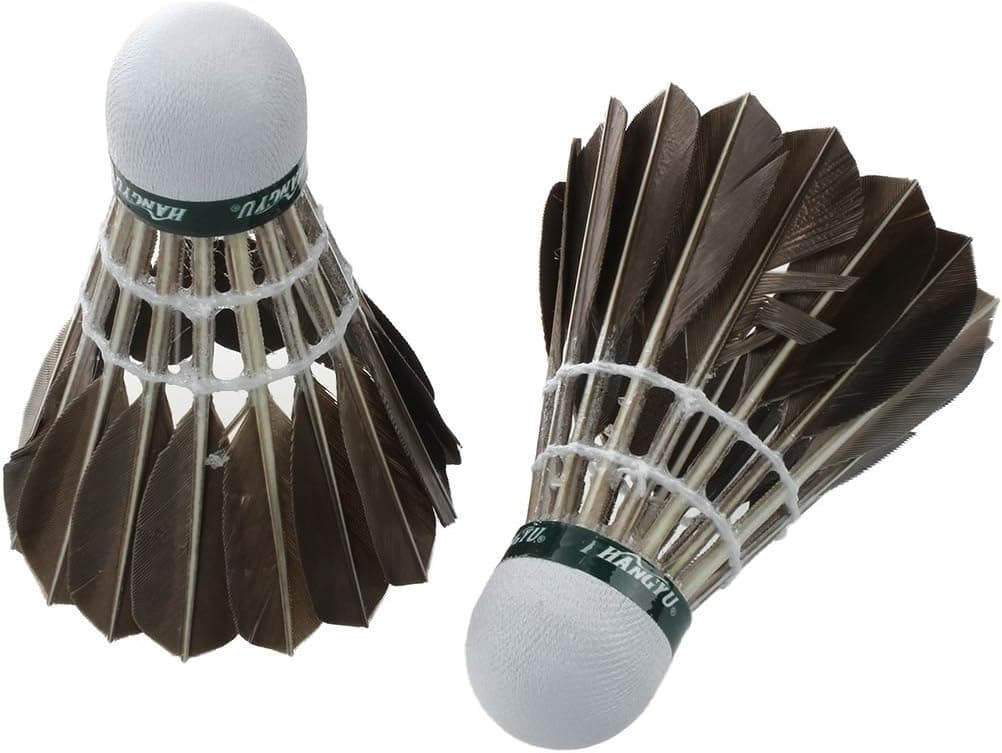 12pcs Training Goose Feather Shuttlecocks Badminton Balls Game Sport