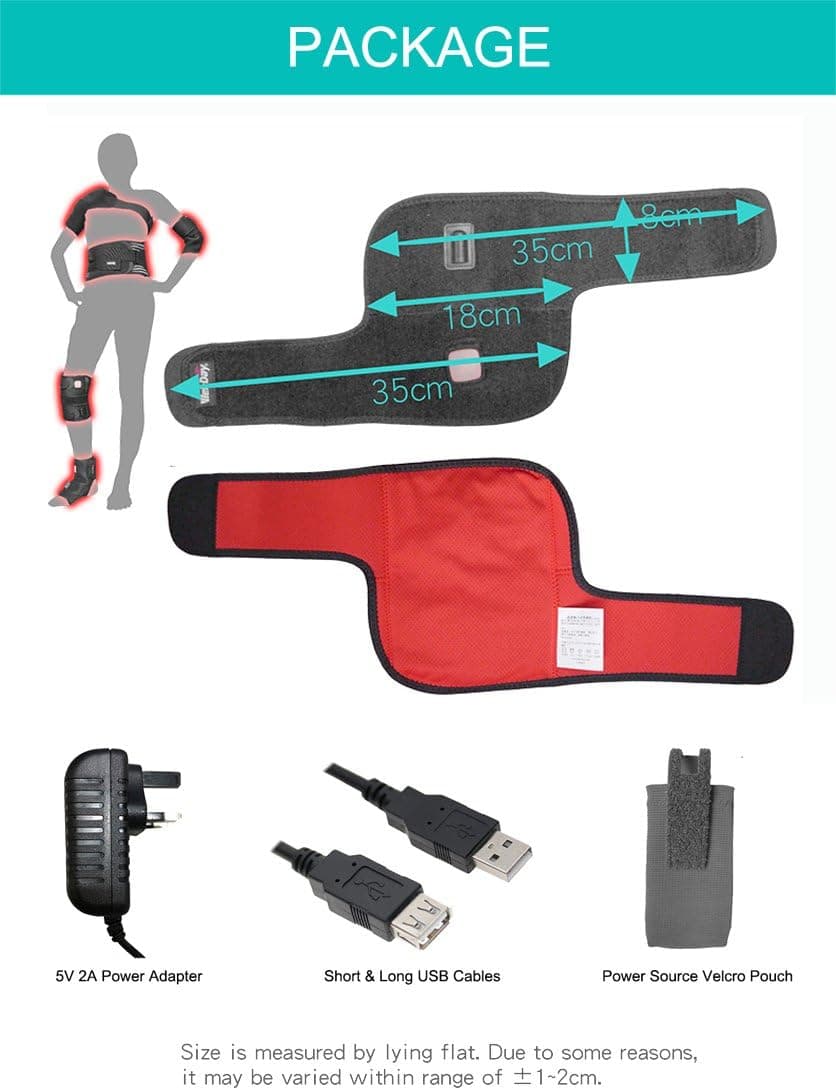 WELL-DAY Heat Therapy Elbow Wrap, Electric Heating Pad Support, Far Infrared Protector Pain Relief