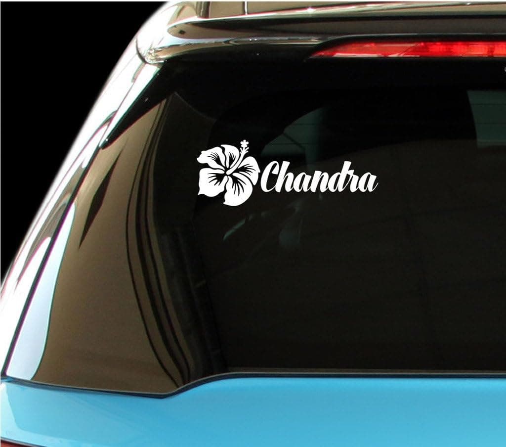 CHANDRA Female Name Car Laptop Wall Sticker