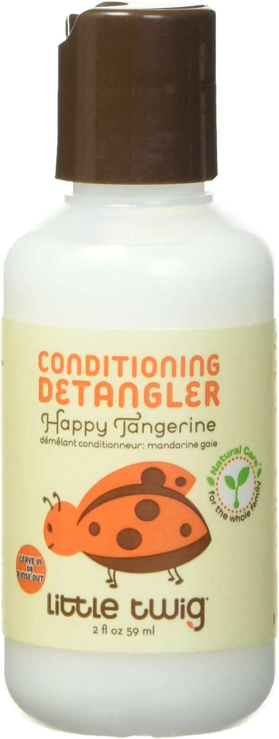 Little Twig All Natural, Hypoallergenic Baby Conditioning Detangler, Happy Tangerine Scent, 2 Fluid Oz