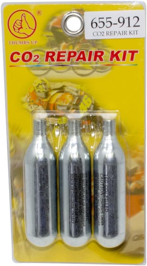 Fenix Threaded CO2 C02 Cartridges Refills for Bike Bicycle Pump Inflator, 3 x 16g
