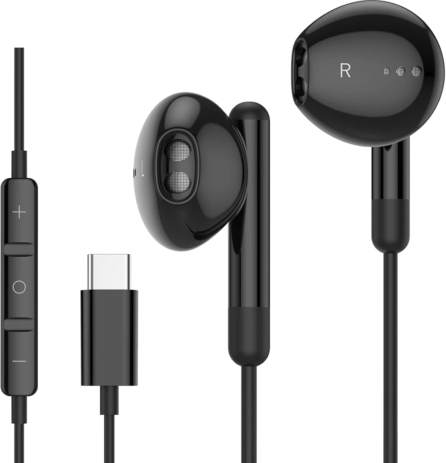 BENEWY USB C Headphone, USB Type C Earphones in-Ear USB C Earbuds Wired Headphones with Microphone and Volume Control for Samsung Galaxy S21 Ultra S20 FE Note 10 Google Pixel 6 Pro 5 4XL Oneplus 9 8T
