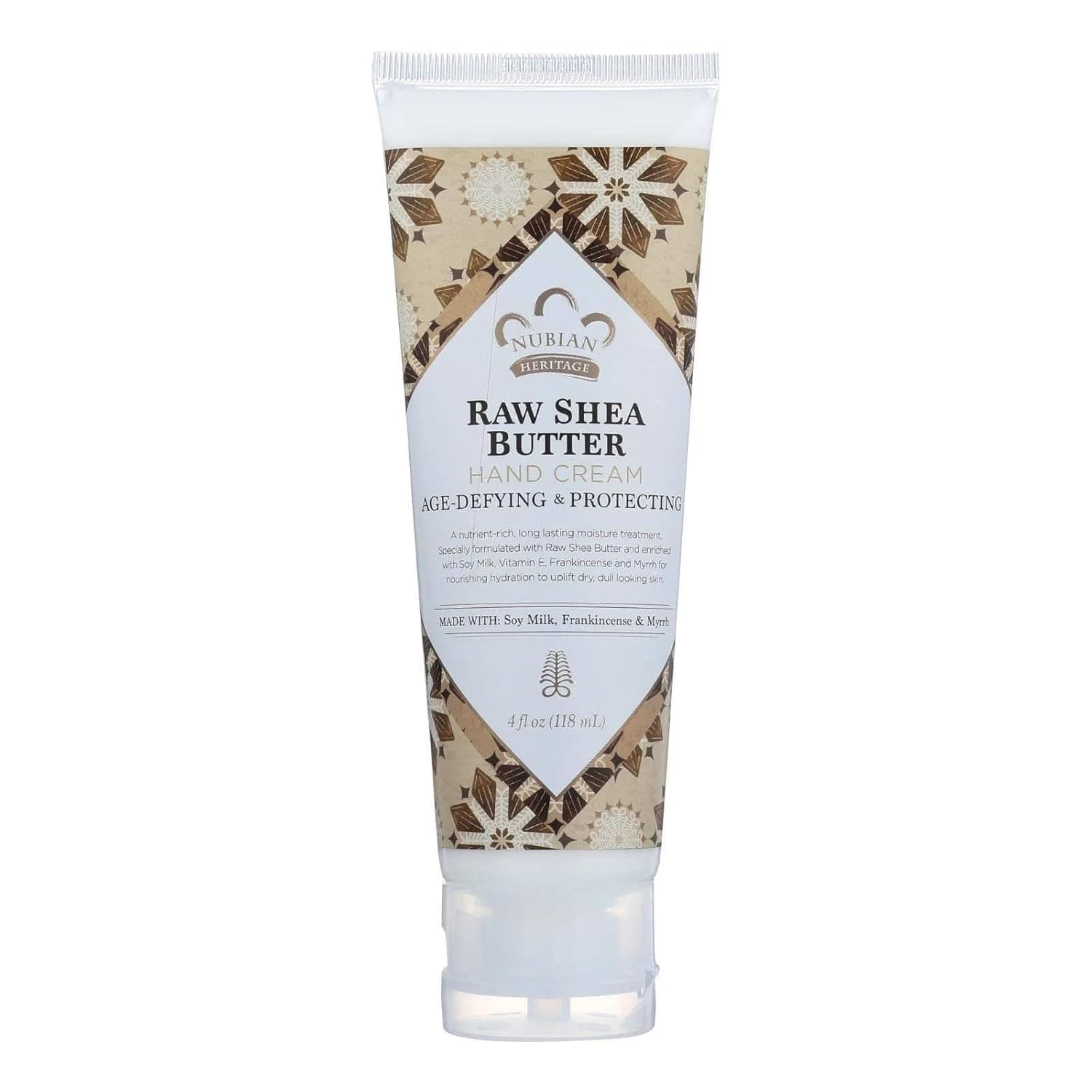 Nubian Heritage Hand Cream, Raw Shea and Myrrh, 4 Ounce