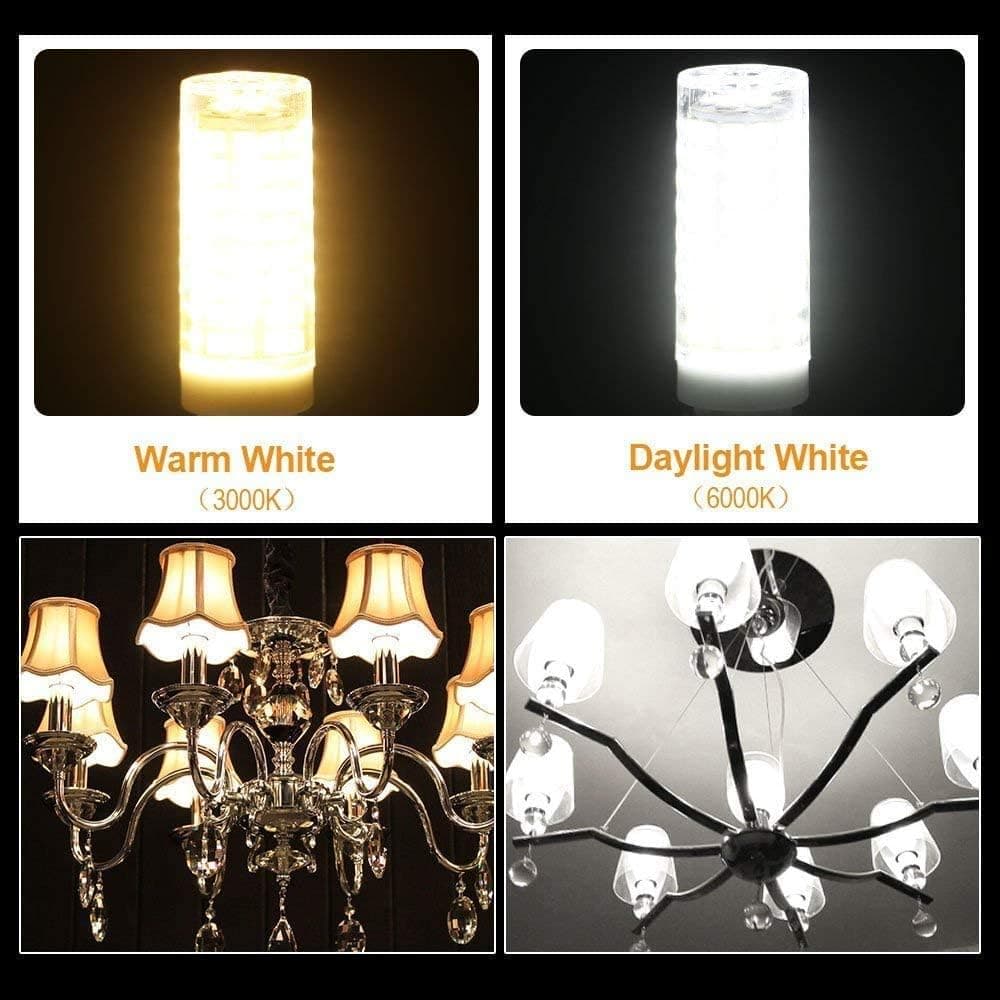 T4 JDE11 Light Bulb LED joe11 Bulb 7W Equivalent 60W 75W Incandescent Bulbs JD E11 LED Light Bulb 700LM e11 Mini Candelabra Base Light AC 120V CRI 85 (2 Pack) (Warm White 3000K)