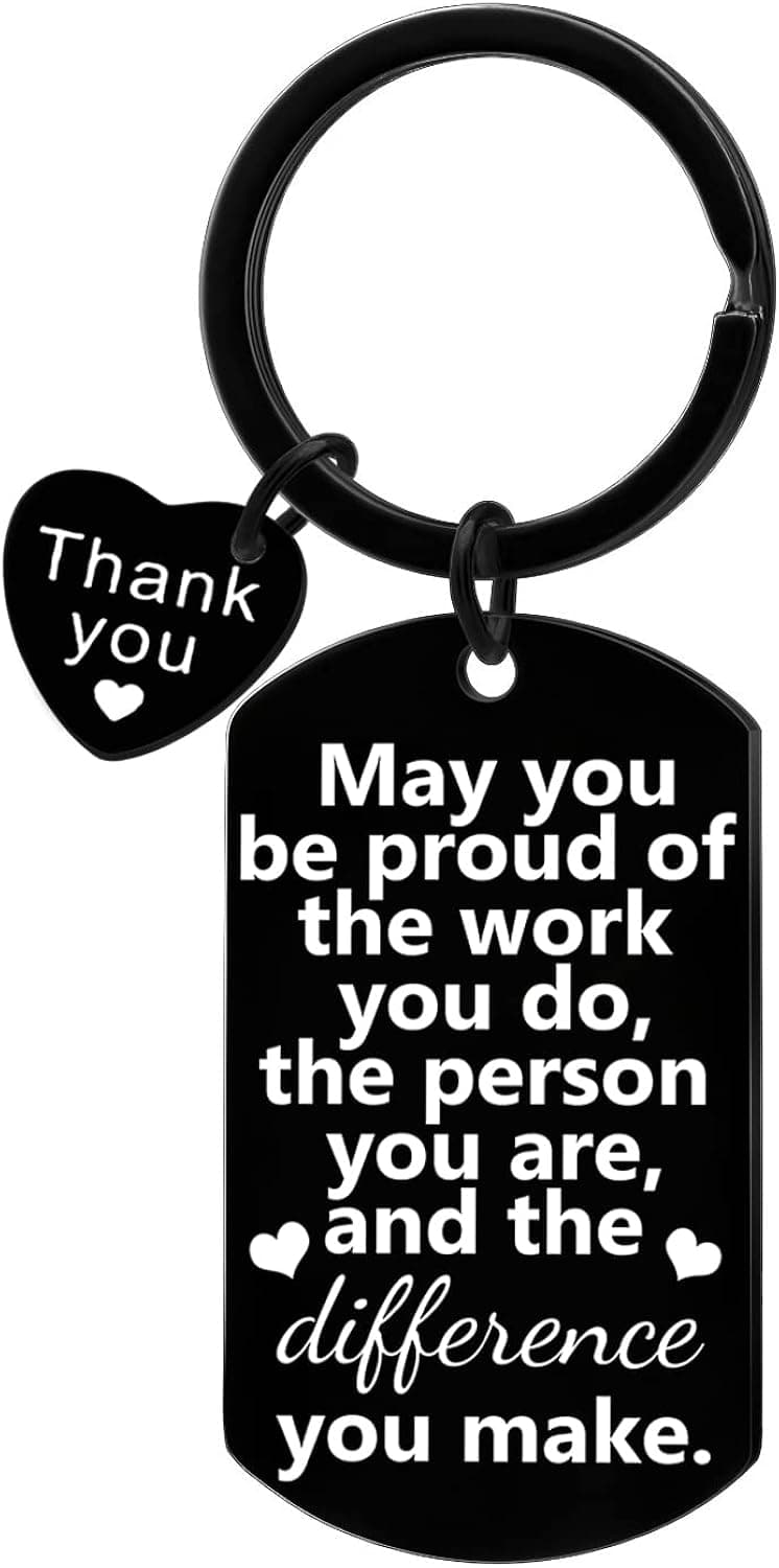 YEEQIN Coworker Leaving Gifts Coworkers Keychain Farewell Retirement Thank You Gifts For Friends Colleagues Coworkers