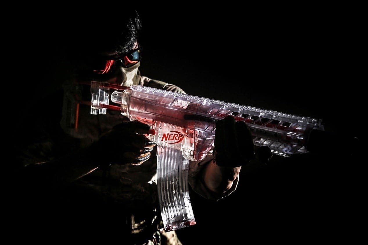 WORKER Mod Decorating Kits for Nerf Retaliator Color Black Transparent