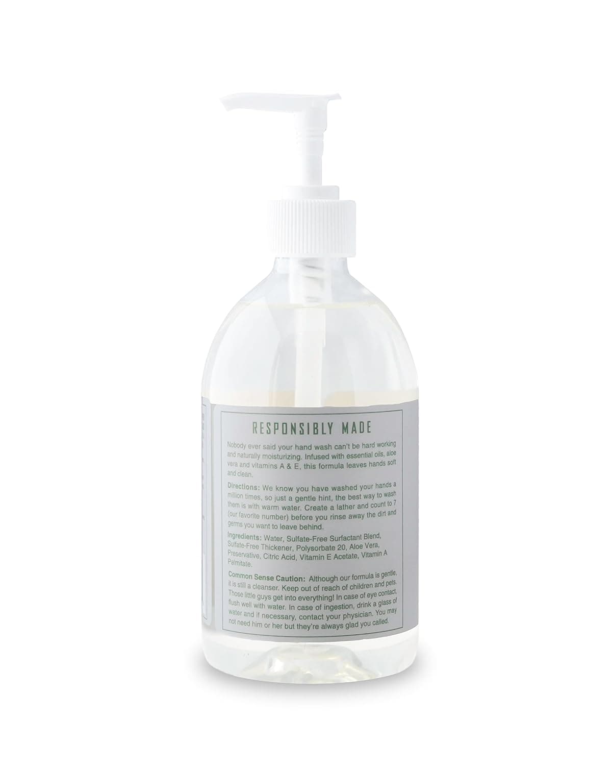 Rebel Green Liquid Hand Soap - Natural Hand Soap Pump Bottles - Bathroom & Kitchen Hand Soap - Unscented Hand Wash - (16.9 oz Bottles, 4 Pack)