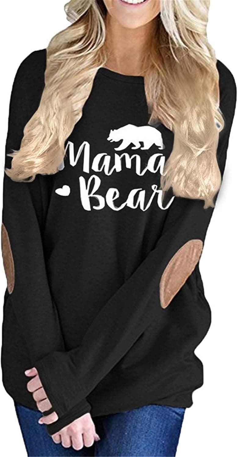 MODARANI Printed Pocket Tee Shirts for Women Casual Loose Fit Tunic Tops Round Neck