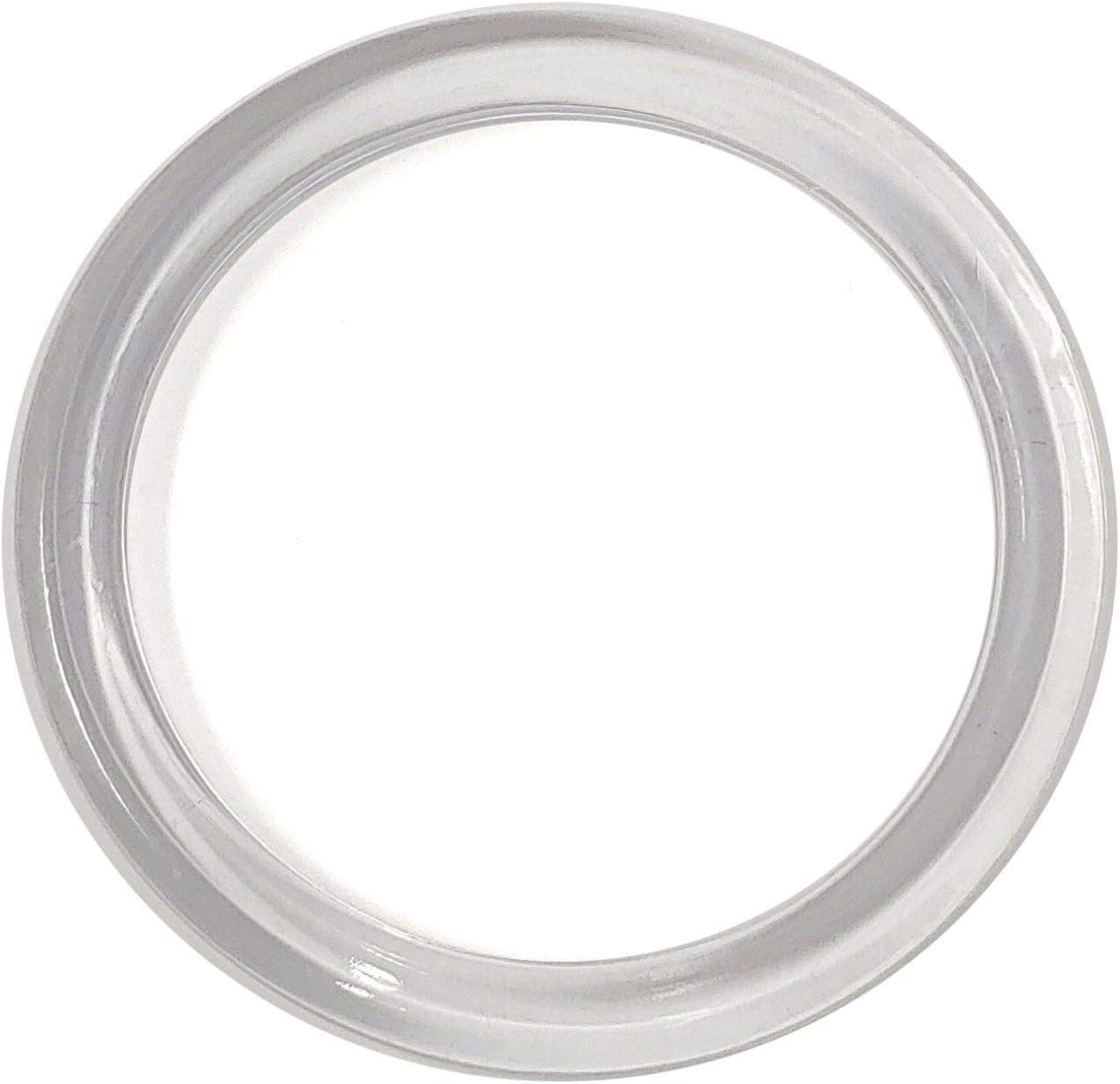 Clear Plastic Retail Scarf Rings - Round Fine Garment Hangers - 2.58" ID - 3.25" OD - 50 Pack