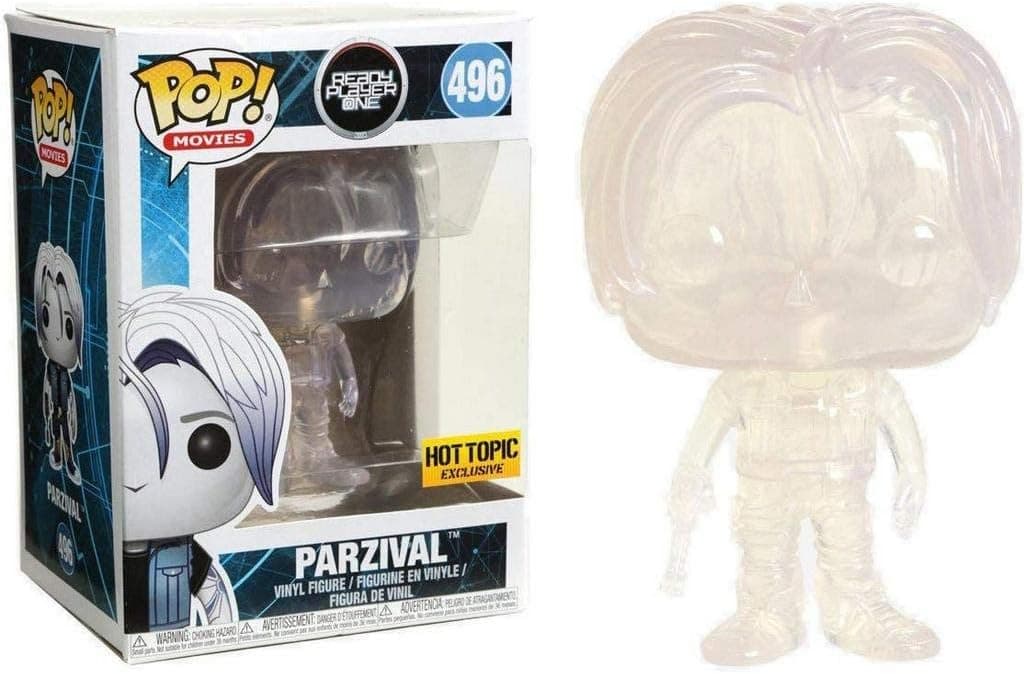 Funko Pop! Movies #496 Ready Player One Clear Parzival (Hot Topic Exclusive)