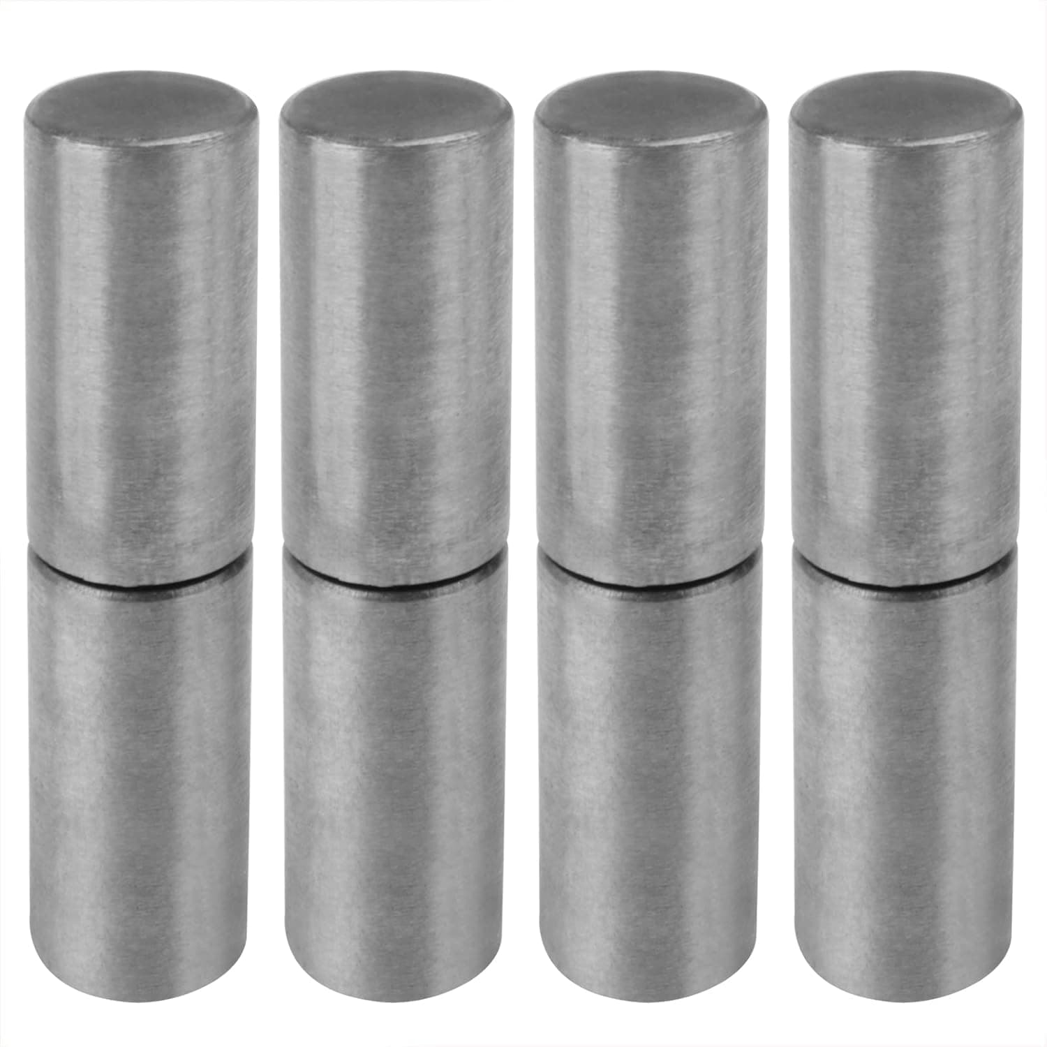 4 PCS Weldable Barrel Hinges, 4⅛ x 1 inch (L x W) Heavy Duty Steel Weld On Bullet Door Hinges for Swing Door, Windows, Trailer Ramp Gate, ½ inch Dia Pin, Ball Bearing Detachable Hinges