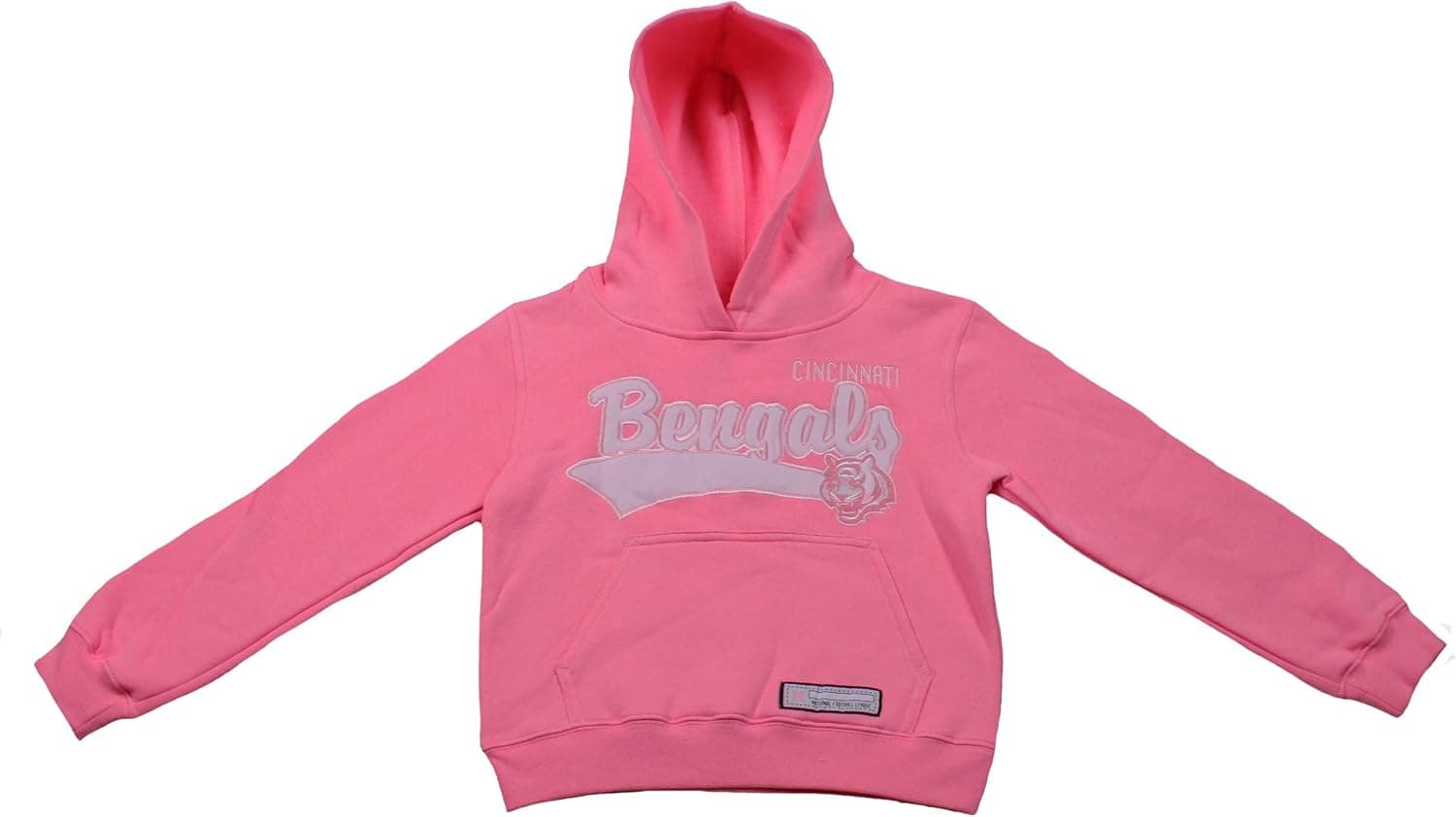Cincinnati Bengals NFL Girl's Youth (7-16) Hooded Sweatshirt, Pink