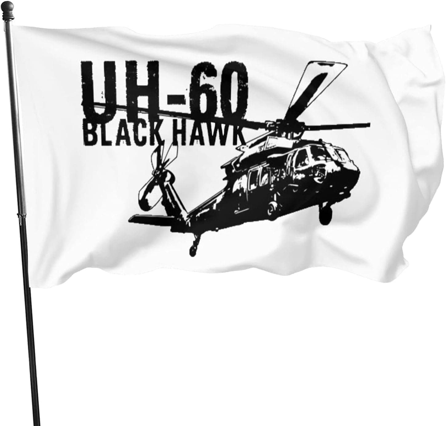 Voglawear Uh-60 Black Hawk Flag for Home Garden and Outdoor Yard Decoration - 3 X 5 Ft, One Size